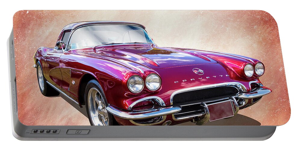 Car Portable Battery Charger featuring the photograph 62 Vette #1 by Keith Hawley