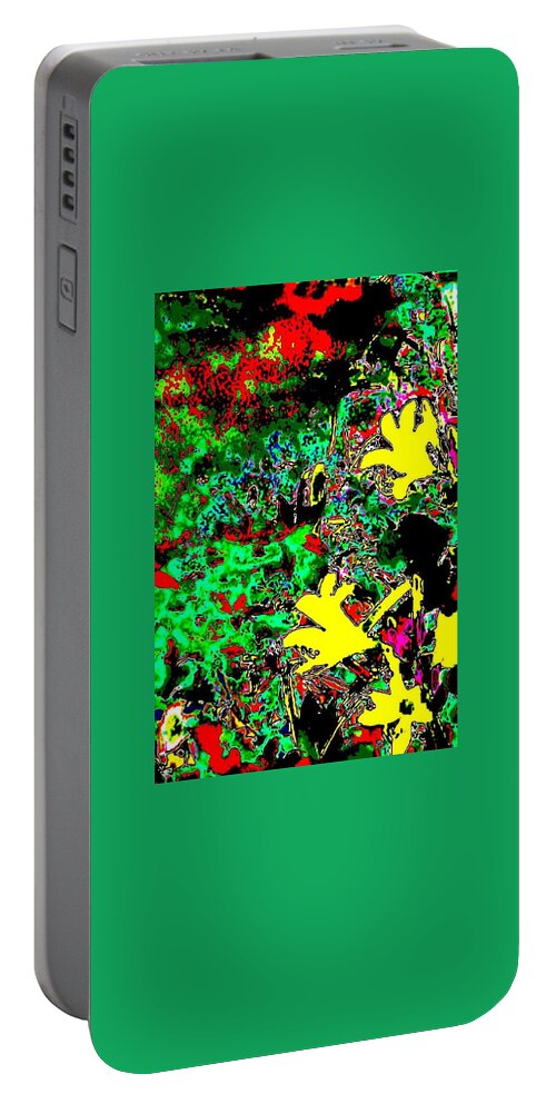 A Floral Scene Portable Battery Charger featuring the photograph A Floral Scene #2 by Brenae Cochran