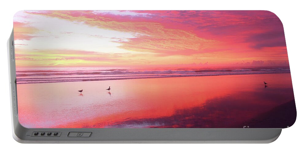 Beach Prints Portable Battery Charger featuring the photograph A most magnificent sunrise 2 by Julianne Felton