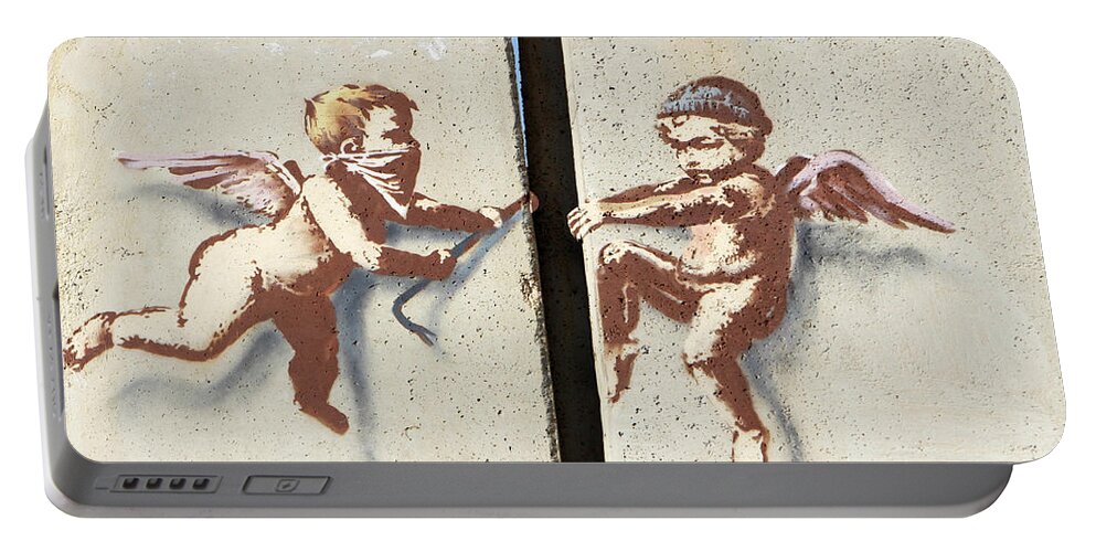 Banksy Portable Battery Charger featuring the photograph Almost There #1 by Munir Alawi