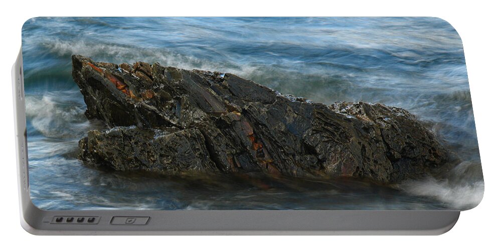 Acadia Np Portable Battery Charger featuring the photograph Atlantic Ocean #1 by Juergen Roth