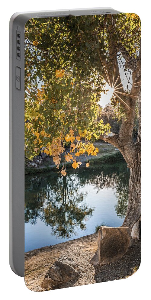 Autumn Portable Battery Charger featuring the photograph Autumn Light #1 by Aaron Burrows