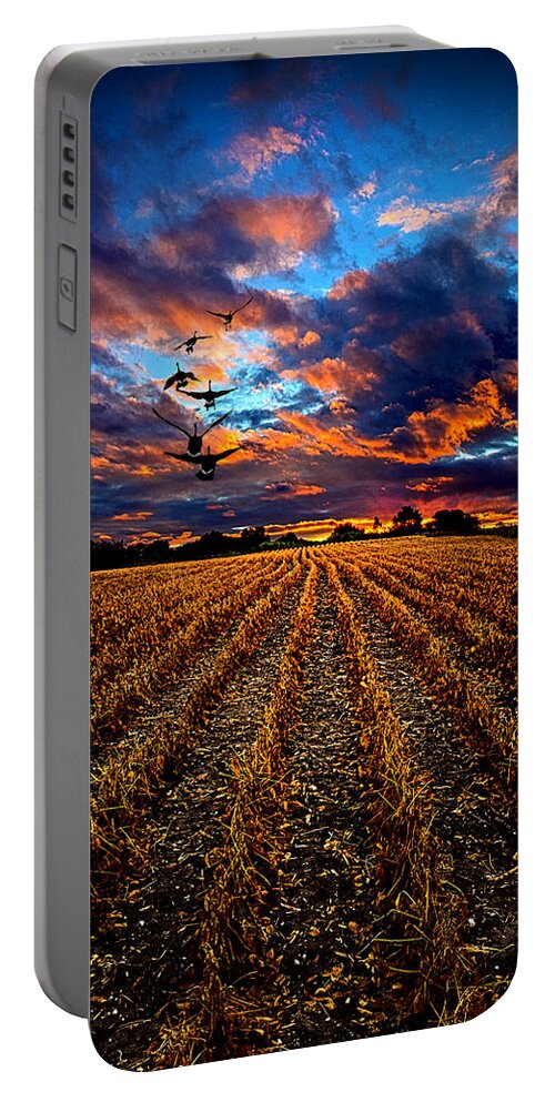 Horizons Portable Battery Charger featuring the photograph Autumn Rising #1 by Phil Koch