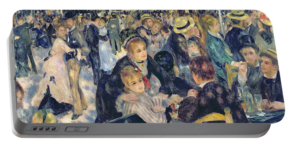 Renoir Portable Battery Charger featuring the painting Ball at the Moulin de la Galette by Pierre Auguste Renoir