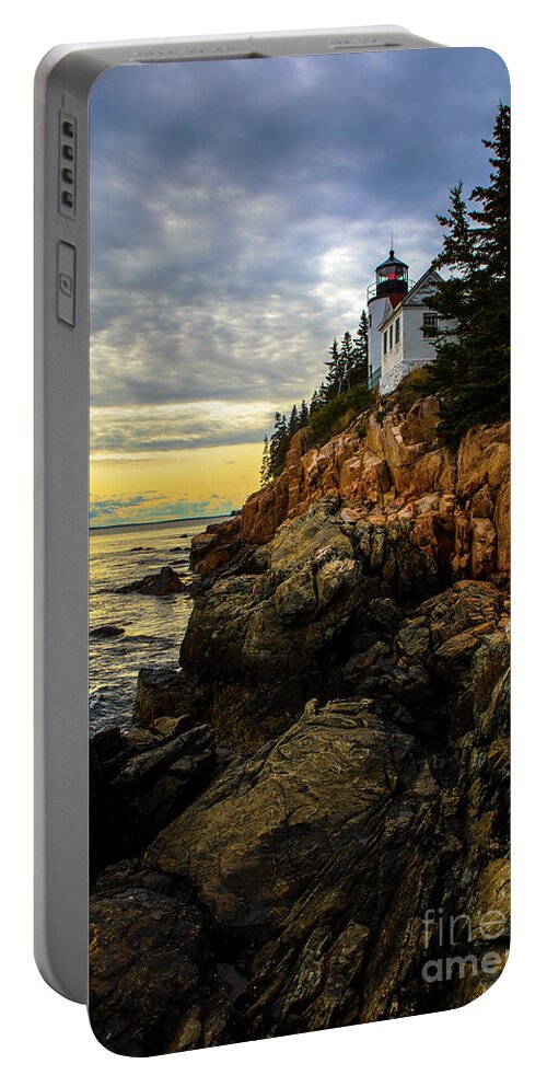 Lighthouse Portable Battery Charger featuring the photograph Bass Harbor Lighthouse #4 by Diane Diederich