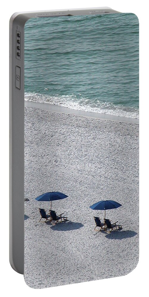 Beach Portable Battery Charger featuring the photograph Beach Therapy 1 by Marie Hicks
