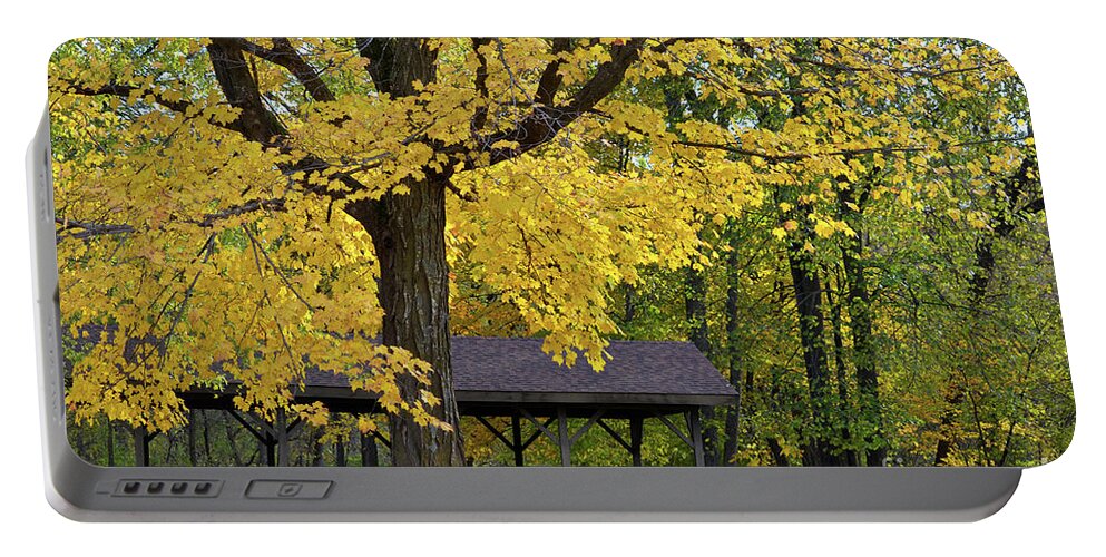 Maple Portable Battery Charger featuring the photograph Beautiful Day #1 by Deb Halloran