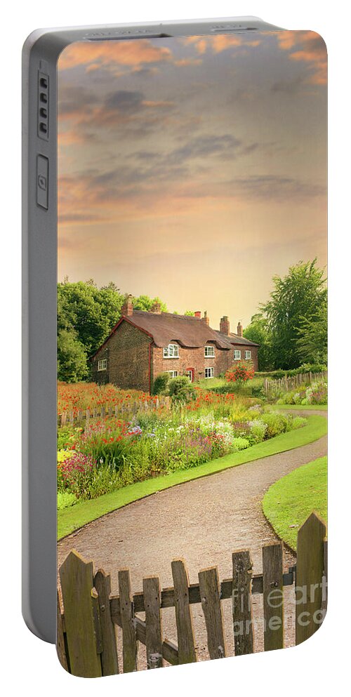 House Portable Battery Charger featuring the photograph Beautiful Thatched Cottage #1 by Lee Avison