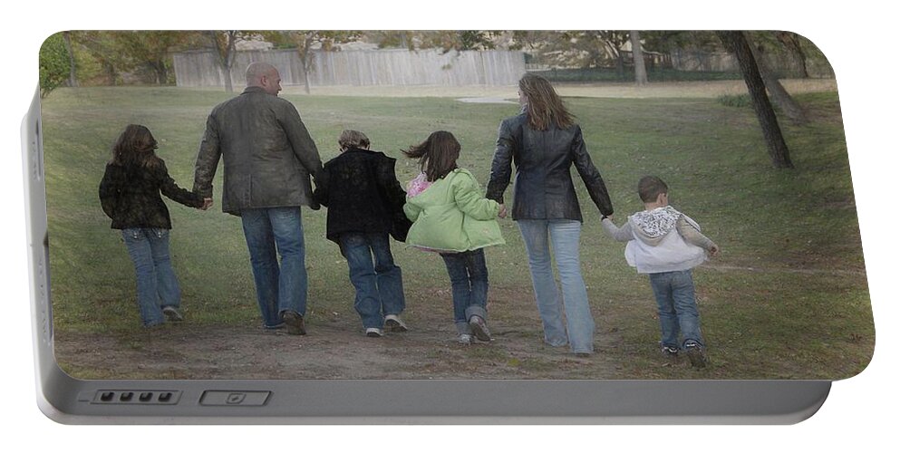 Family Portable Battery Charger featuring the photograph Blended Family #1 by Dyle Warren