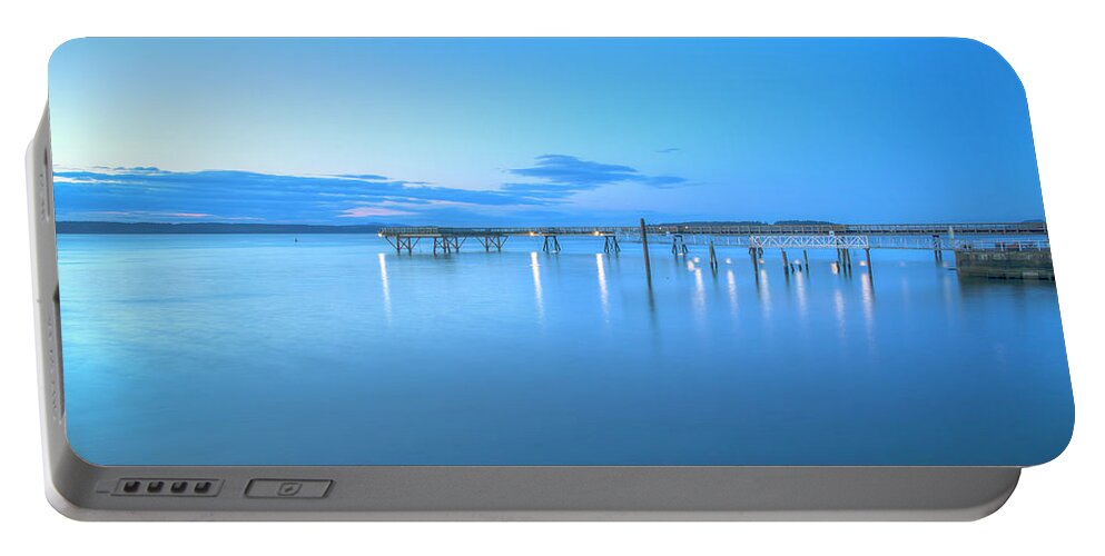 Blue Hour Portable Battery Charger featuring the photograph Blue Hour by Kristina Rinell
