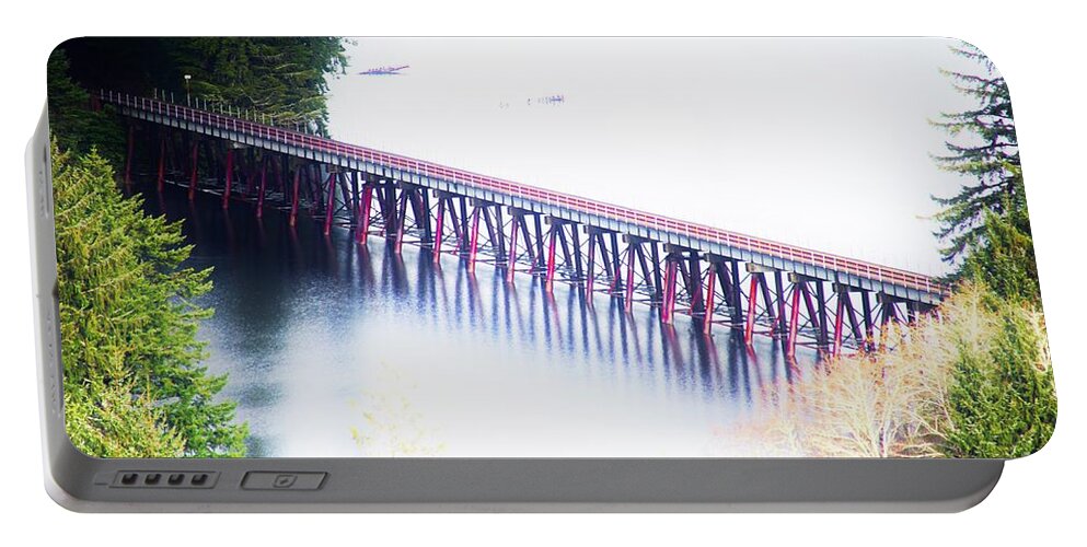 Bridge Portable Battery Charger featuring the photograph Bridging Over by Merle Grenz