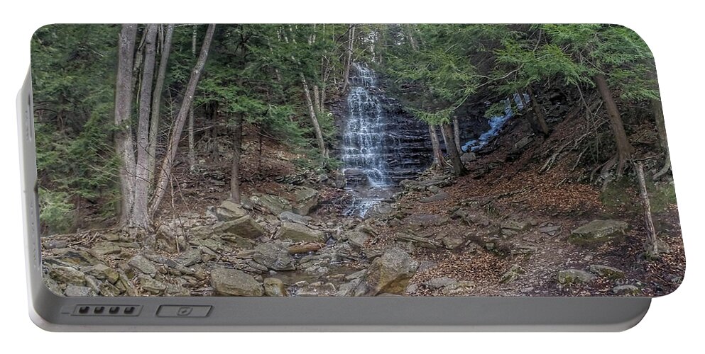 Buttermilk Falls Portable Battery Charger featuring the photograph Buttermilk Falls #1 by Jackson Pearson