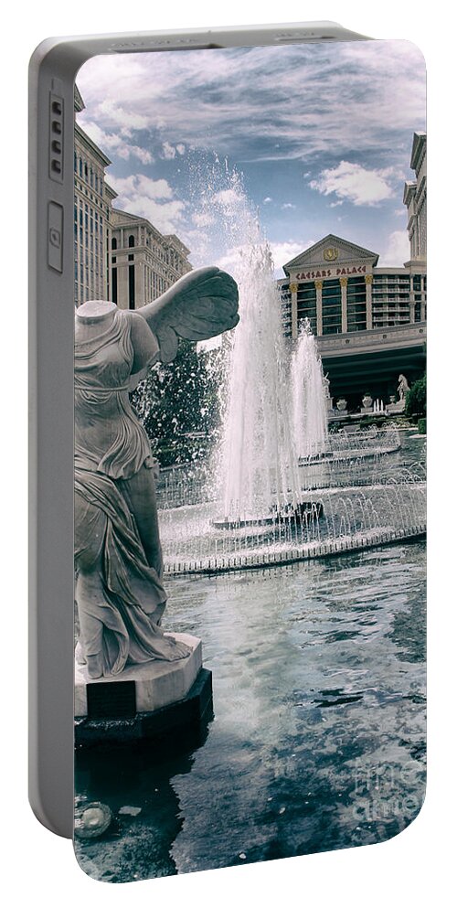 Caesars Palace Portable Battery Charger featuring the photograph Caesar's Palace by Mariola Bitner