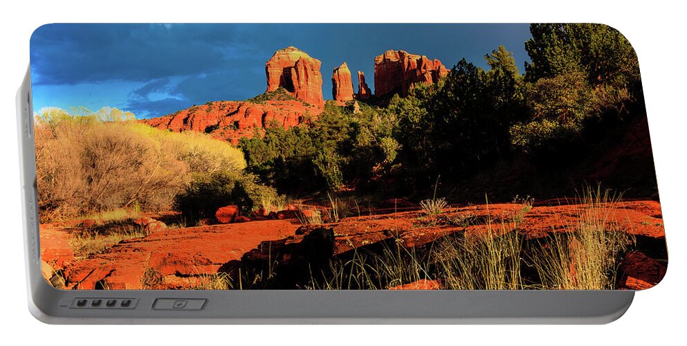 Cathedral Rock Portable Battery Charger featuring the photograph Cathedral Rock Arizona #1 by Ben Graham