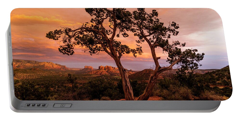 Cathedral Rock Portable Battery Charger featuring the photograph Cathedral Rock near Sedona arizona #1 by Garry McMichael
