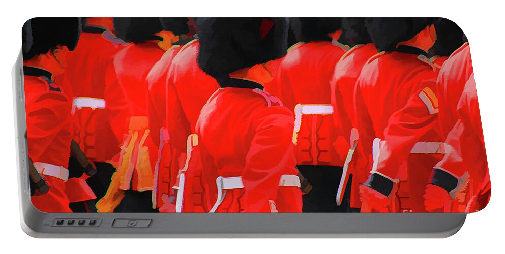 Changing Of The Guards Portable Battery Charger featuring the digital art Changing of the Guards #1 by Roger Lighterness