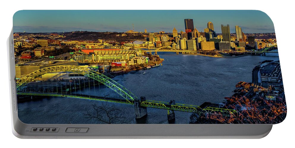 Pennsylvania Portable Battery Charger featuring the photograph Cityscape #1 by Stewart Helberg