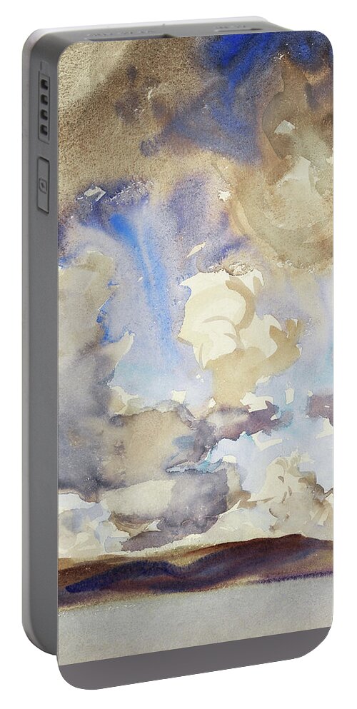 Clouds Portable Battery Charger featuring the painting Clouds by John Singer Sargent