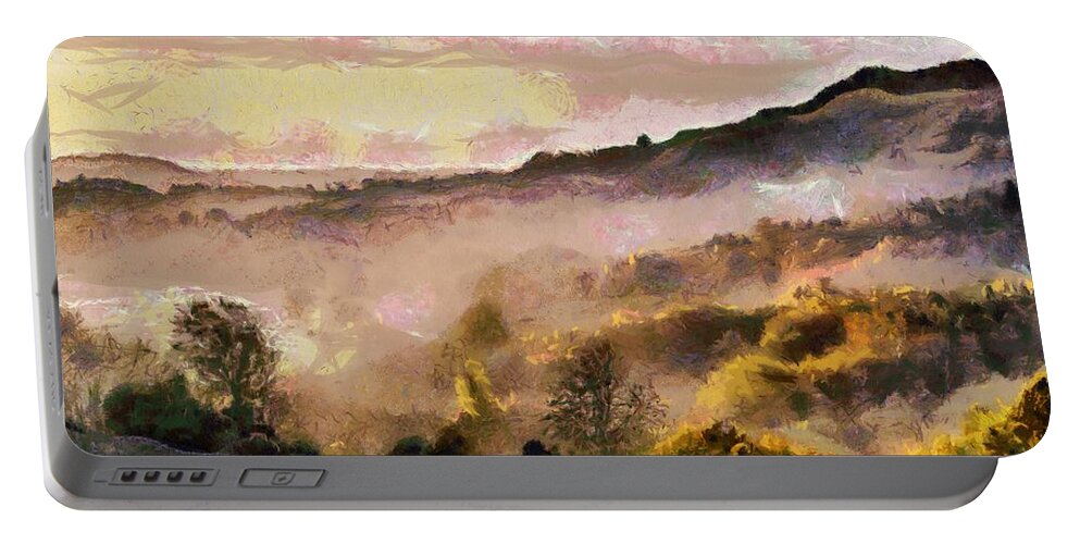 Landscae Portable Battery Charger featuring the digital art Colors of Autumn #2 by Gun Legler
