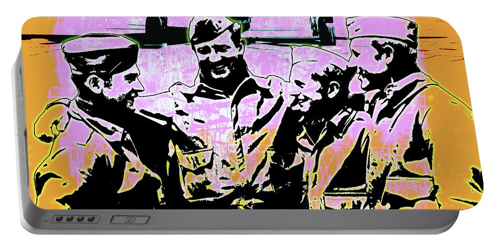 Decorative Portable Battery Charger featuring the digital art Comradeship #1 by Gary Grayson