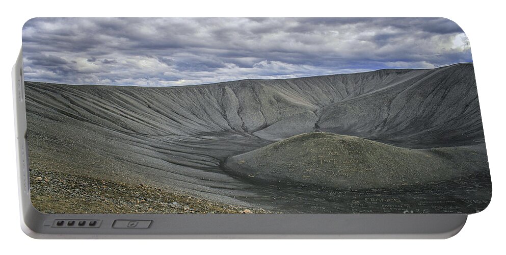Crater Portable Battery Charger featuring the photograph Crater by Patricia Hofmeester