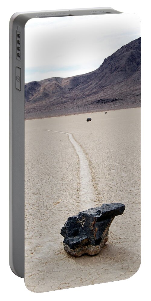 Death Valley Portable Battery Charger featuring the photograph Death Valley Racetrack #1 by Breck Bartholomew