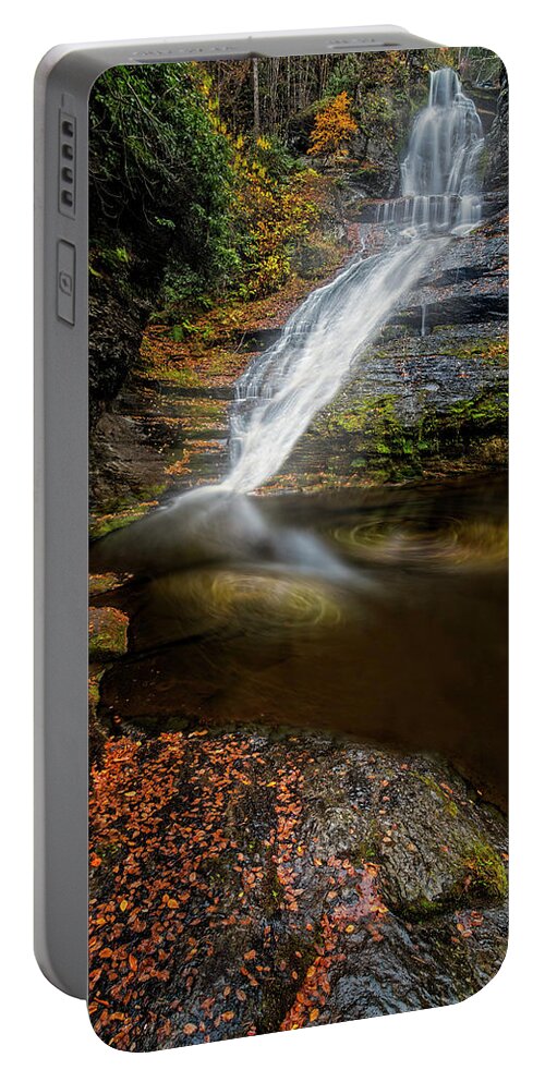 Dingmans Falls Portable Battery Charger featuring the photograph Dingmans Falls #1 by Susan Candelario