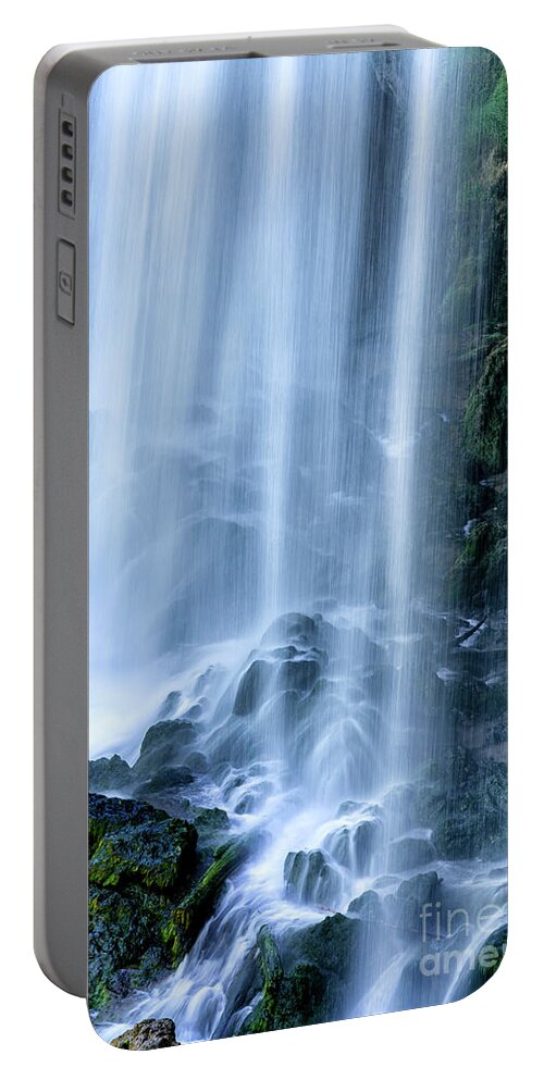 Falling Spring Falls Portable Battery Charger featuring the photograph Falling Spring Falls #1 by Thomas R Fletcher