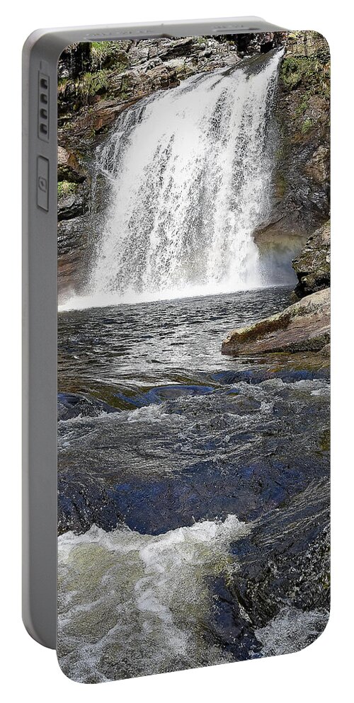Waterfall Portable Battery Charger featuring the photograph Falls of Falloch #1 by Kuni Photography
