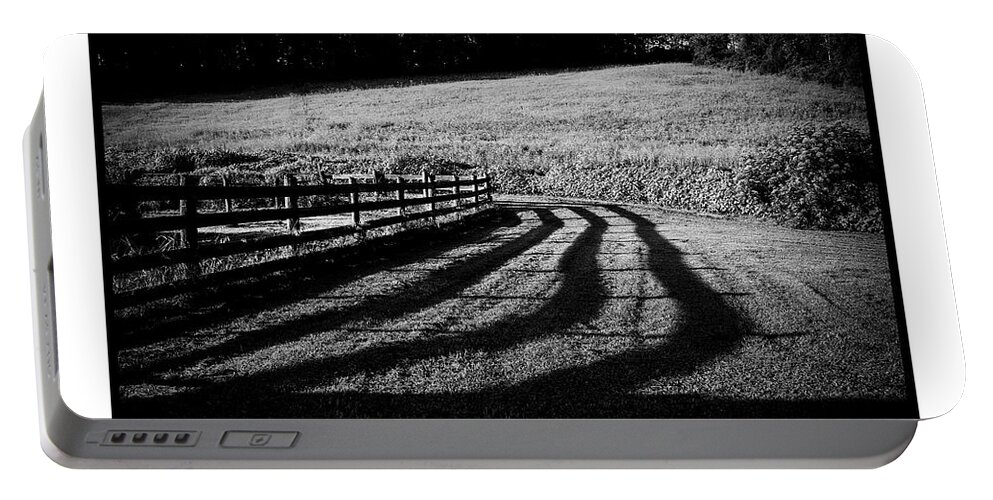 Fence Portable Battery Charger featuring the photograph Fence #1 by R Thomas Berner