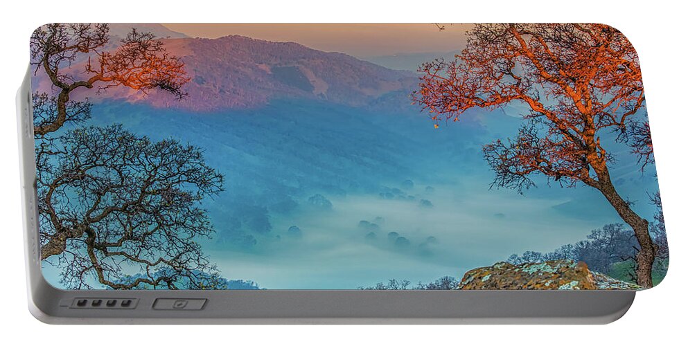 Landscape Portable Battery Charger featuring the photograph Fog in the Valley #1 by Marc Crumpler