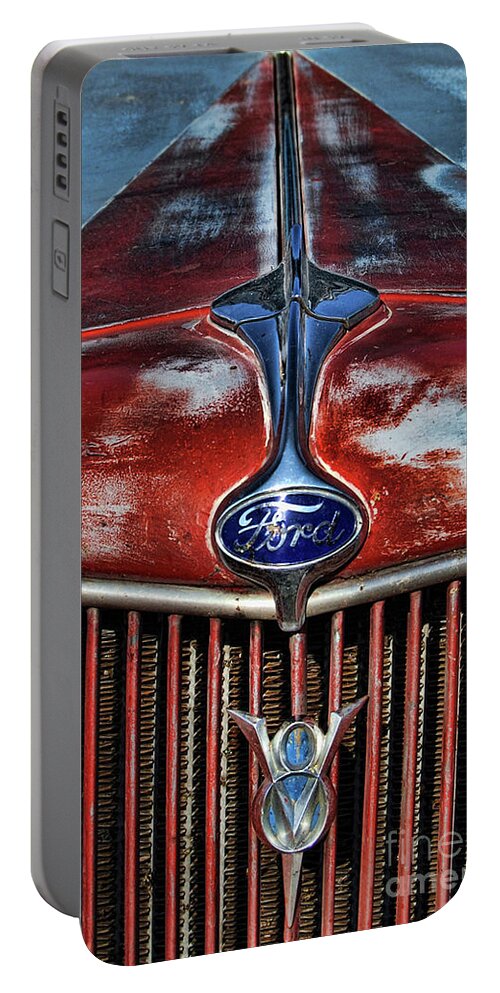 Old Portable Battery Charger featuring the photograph Ford V8 #1 by Norma Warden
