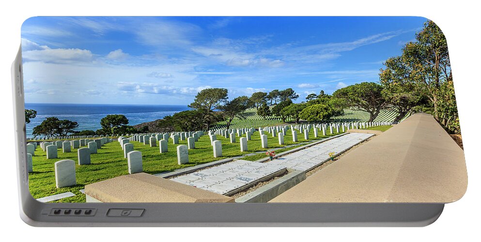 Fort Rosecrans National Cemetery Portable Battery Charger featuring the photograph Fort Rosecrans National Cemetery #1 by Ben Graham