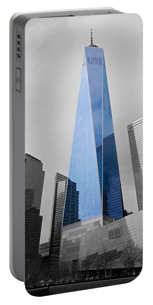 North America Portable Battery Charger featuring the photograph Freedom Tower #1 by Juergen Weiss