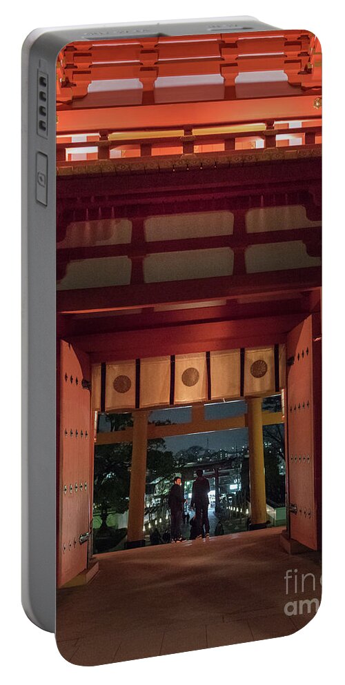 Shinto Portable Battery Charger featuring the photograph Fushimi Inari Taisha, Kyoto Japan by Perry Rodriguez