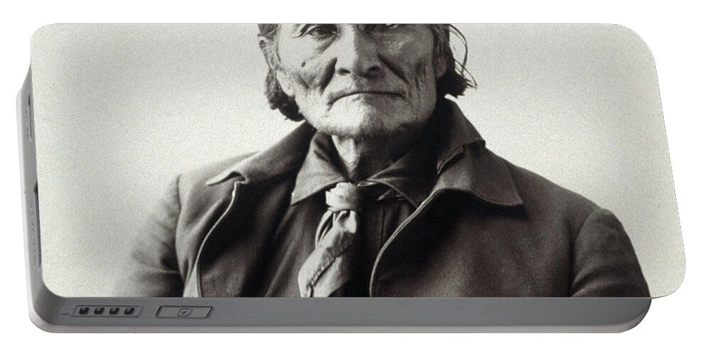 1898 Portable Battery Charger featuring the photograph Geronimo (1829-1909) #1 by Granger