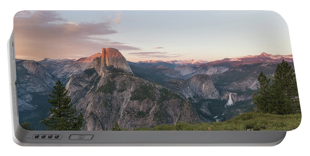Yosemite Valley Portable Battery Charger featuring the photograph Glacier Point Amphitheater Sunset #1 by Michael Ver Sprill