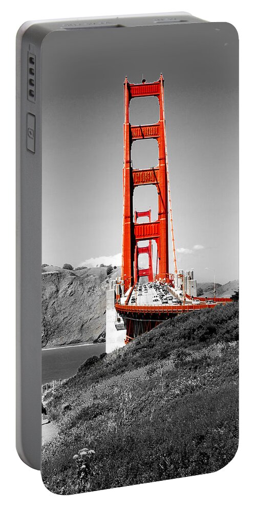 City Portable Battery Charger featuring the photograph Golden Gate by Greg Fortier