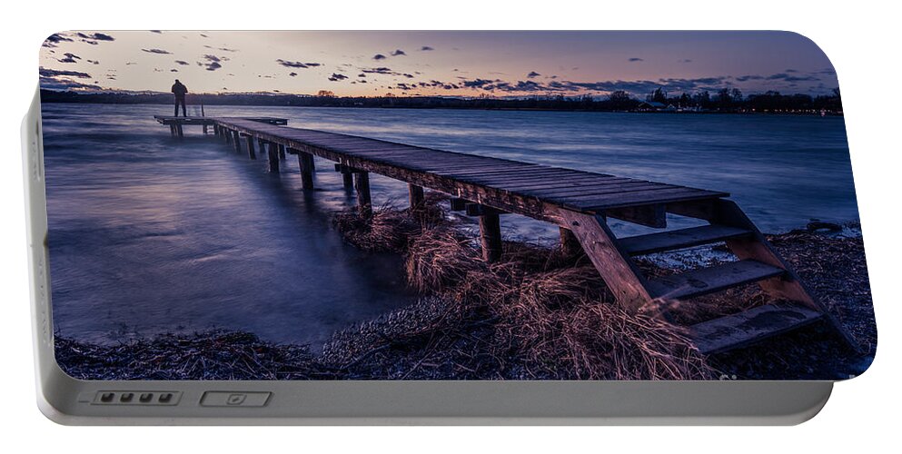 Ammersee Portable Battery Charger featuring the photograph Good bye and thank you by Hannes Cmarits