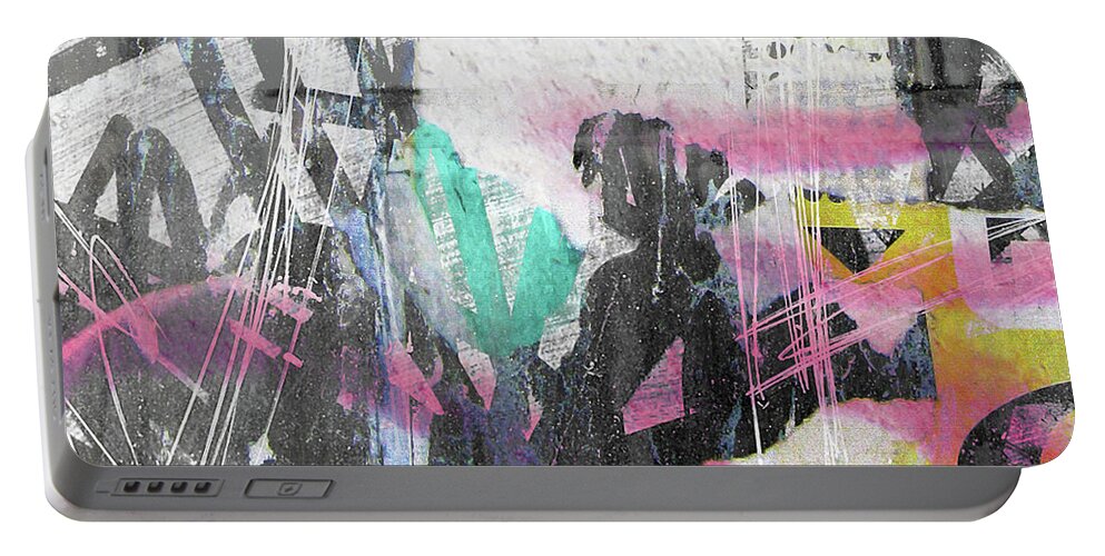 Graffiti Portable Battery Charger featuring the digital art Graffiti Grunge by Roseanne Jones