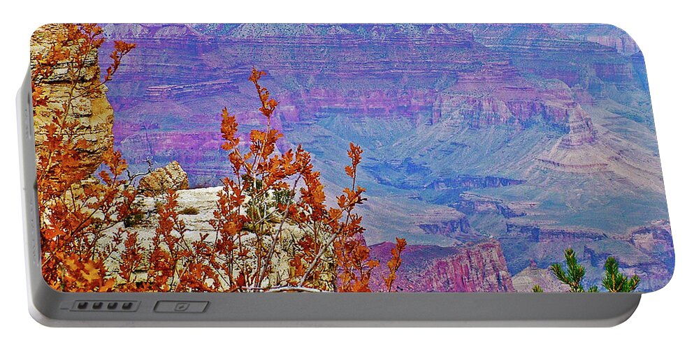 Grandview Trail View On East Side Of South Rim Of Grand Canyon National Park Portable Battery Charger featuring the photograph Grandview Trail View on East Side of South Rim of Grand Canyon National Park-Arizona #1 by Ruth Hager