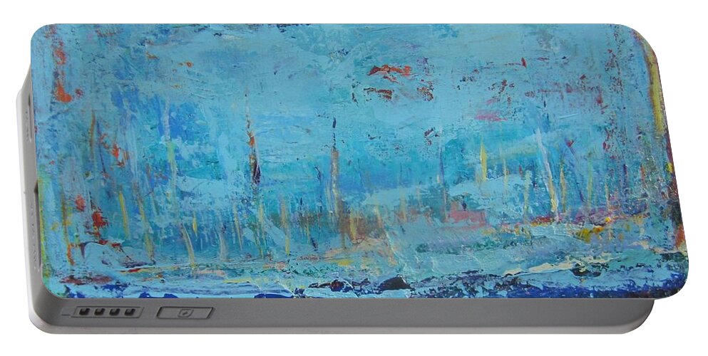 Art Portable Battery Charger featuring the painting Gratitude #1 by Francine Ethier