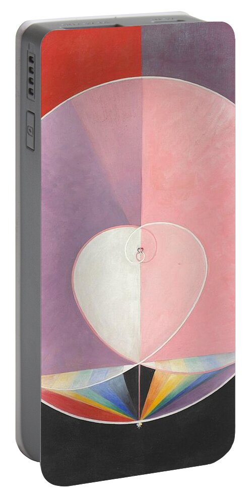 Doves No. 2 Portable Battery Charger featuring the painting Hilma af Klint by MotionAge Designs