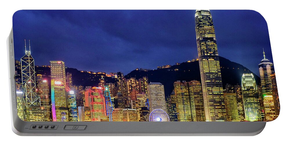 Hong Kong Portable Battery Charger featuring the photograph Hong Kong Island - Skyline #1 by Fabrizio Troiani