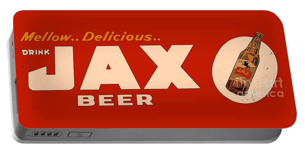 Jax Portable Battery Charger featuring the photograph Jax Beer Of New Orleans #2 by Saundra Myles