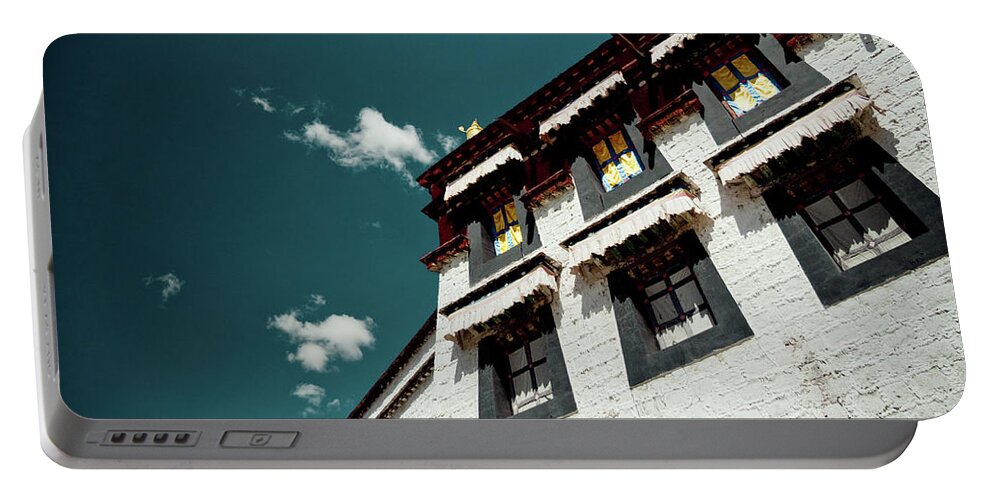Tibet Portable Battery Charger featuring the photograph Jokhang Temple Wall Lhasa Tibet Artmif.lv #1 by Raimond Klavins