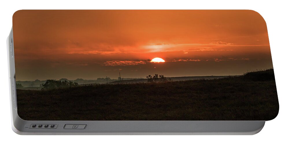 Jay Stockhaus Portable Battery Charger featuring the photograph Kansas Sunrise #1 by Jay Stockhaus