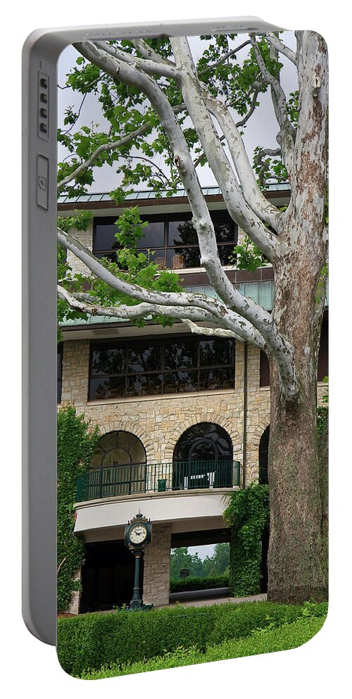 Horse Portable Battery Charger featuring the photograph Keeneland Race Track #1 by Jill Lang