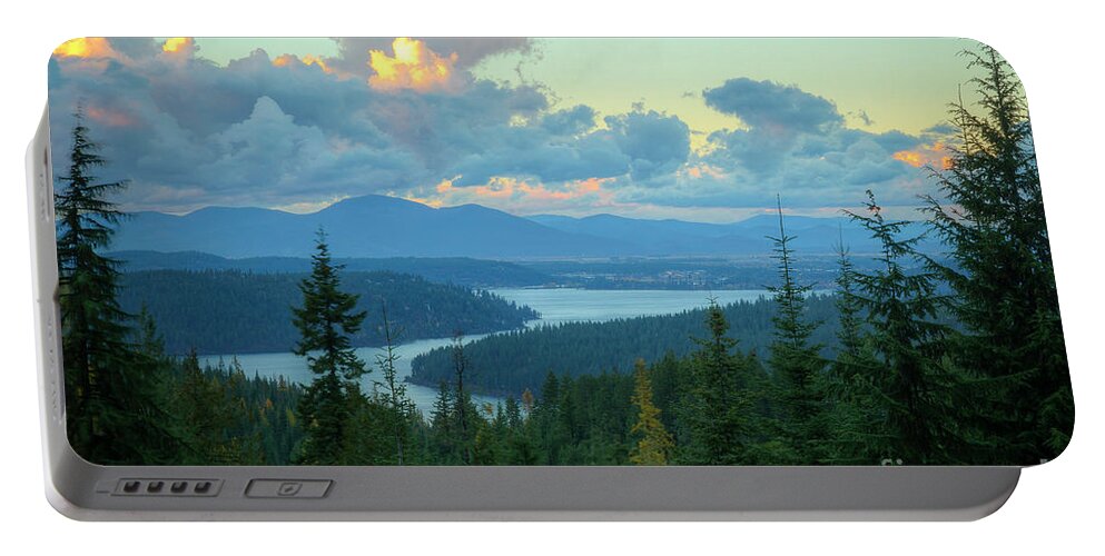 Coeur D Alene Portable Battery Charger featuring the photograph Lake View #1 by Idaho Scenic Images Linda Lantzy