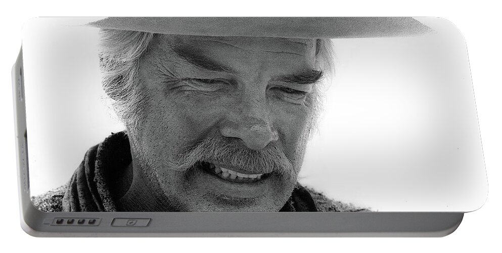 Lee Marvin Monte Walsh Set Old Tucson Arizona 1969 Portable Battery Charger featuring the photograph Lee Marvin Monte Walsh Set Old Tucson Arizona 1969 #1 by David Lee Guss